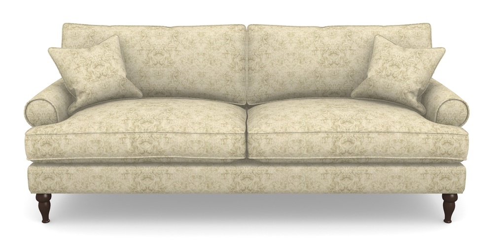 Product photograph of Cooksbridge 4 Seater Sofa In Grace Linen - Olive from Sofas and Stuff Limited