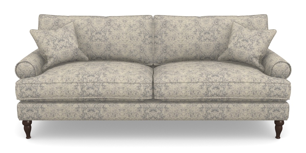 Product photograph of Cooksbridge 4 Seater Sofa In Grace Linen - Sapphire from Sofas and Stuff Limited