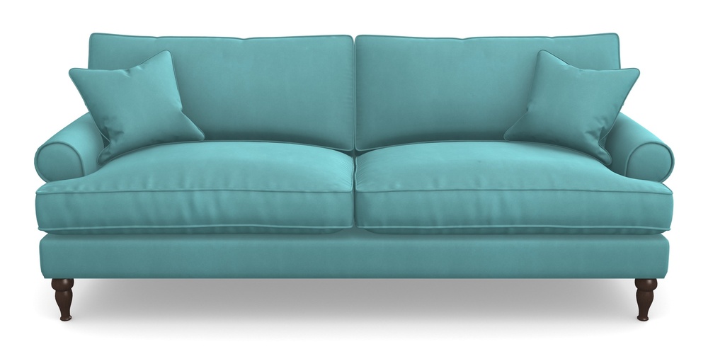 Product photograph of Cooksbridge 4 Seater Sofa In House Clever Velvet - Duck Egg from Sofas and Stuff Limited