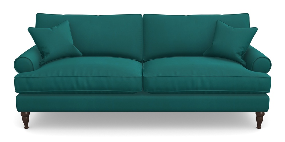 Product photograph of Cooksbridge 4 Seater Sofa In House Clever Velvet - Teal from Sofas and Stuff Limited