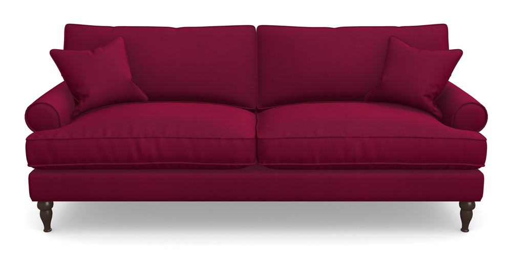 Product photograph of Cooksbridge 4 Seater Sofa In House Clever Velvet - Wine from Sofas and Stuff Limited