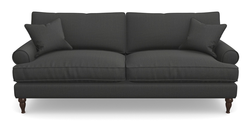 Product photograph of Cooksbridge 4 Seater Sofa In House Velvet - Charcoal from Sofas and Stuff Limited