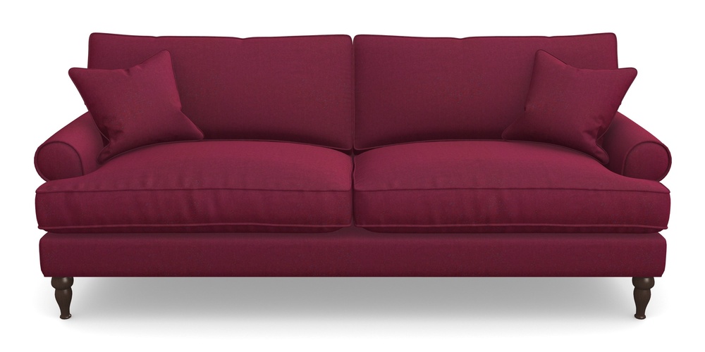 Product photograph of Cooksbridge 4 Seater Sofa In House Velvet - Claret from Sofas and Stuff Limited