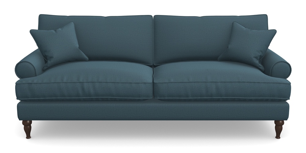 Product photograph of Cooksbridge 4 Seater Sofa In House Velvet - Petrol from Sofas and Stuff Limited