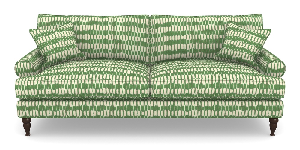 Product photograph of Cooksbridge 4 Seater Sofa In V A Brompton Collection - Ikat - Basil from Sofas and Stuff Limited