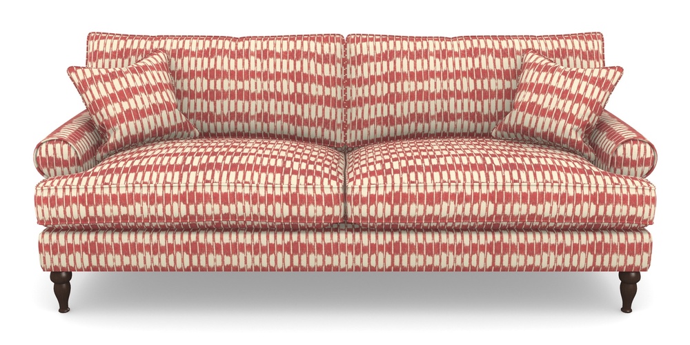 Product photograph of Cooksbridge 4 Seater Sofa In V A Brompton Collection - Ikat - Chilli from Sofas and Stuff Limited