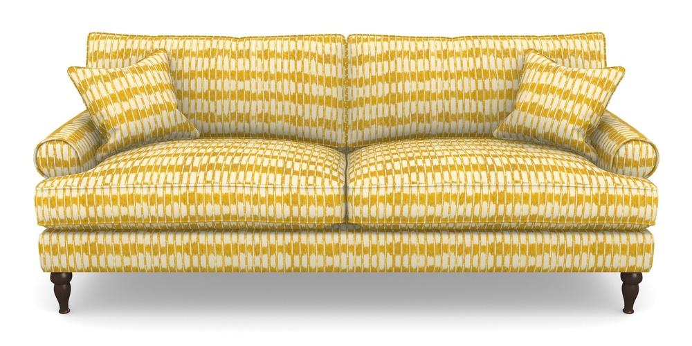 Product photograph of Cooksbridge 4 Seater Sofa In V A Brompton Collection - Ikat - Corn from Sofas and Stuff Limited