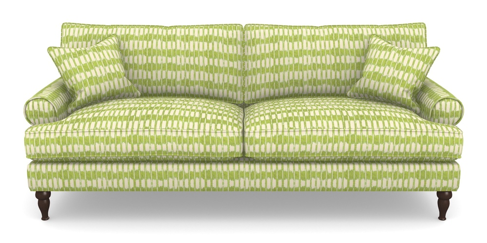 Product photograph of Cooksbridge 4 Seater Sofa In V A Brompton Collection - Ikat - Lime from Sofas and Stuff Limited