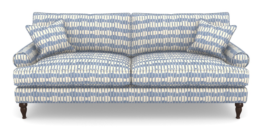 Product photograph of Cooksbridge 4 Seater Sofa In V A Brompton Collection - Ikat - Morning Blue from Sofas and Stuff Limited