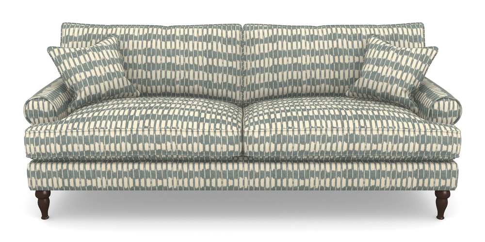 Product photograph of Cooksbridge 4 Seater Sofa In V A Brompton Collection - Ikat - Pebble from Sofas and Stuff Limited