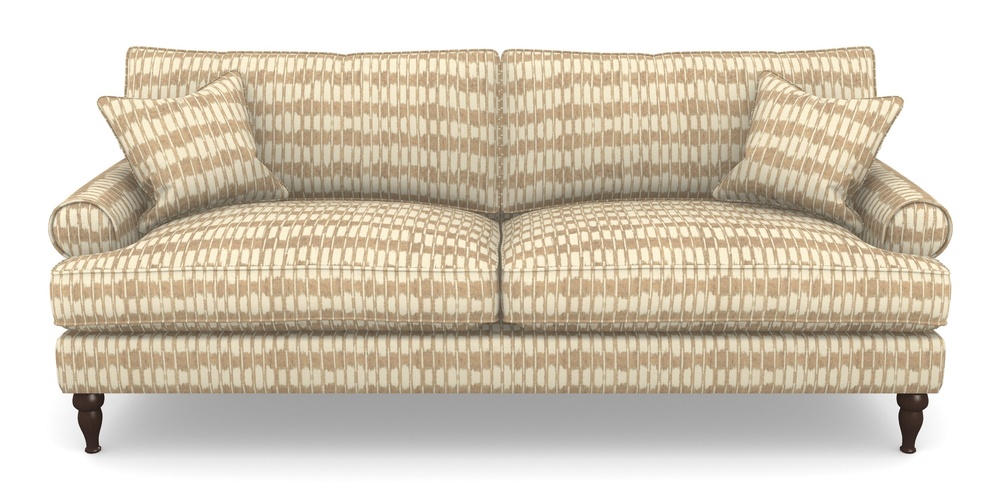 Product photograph of Cooksbridge 4 Seater Sofa In V A Brompton Collection - Ikat - Assam Tea from Sofas and Stuff Limited