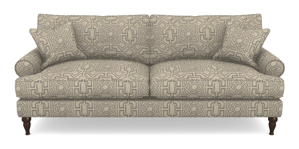 Product photograph of Cooksbridge 4 Seater Sofa In Rhs Collection - Large Knot Garden Linen - Grey from Sofas and Stuff Limited