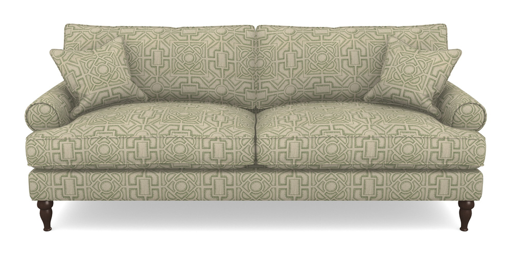 Product photograph of Cooksbridge 4 Seater Sofa In Rhs Collection - Large Knot Garden Linen - Green from Sofas and Stuff Limited