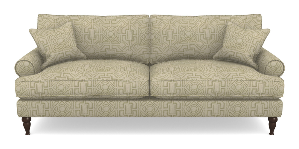 Product photograph of Cooksbridge 4 Seater Sofa In Rhs Collection - Large Knot Garden Linen - Olive from Sofas and Stuff Limited