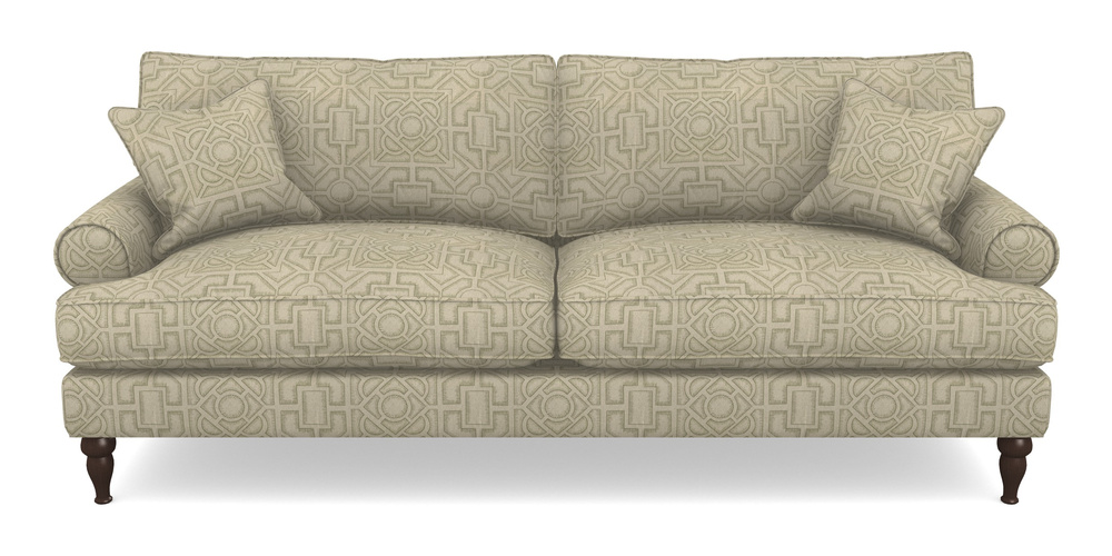 Product photograph of Cooksbridge 4 Seater Sofa In Rhs Collection - Large Knot Garden Linen - Pistachio from Sofas and Stuff Limited