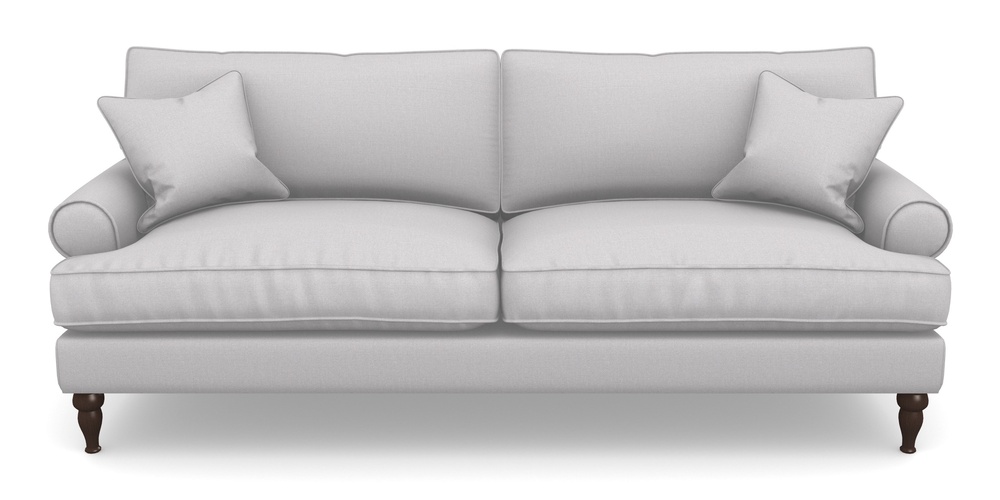 Product photograph of Cooksbridge 4 Seater Sofa In Plain Linen Cotton - Seal from Sofas and Stuff Limited