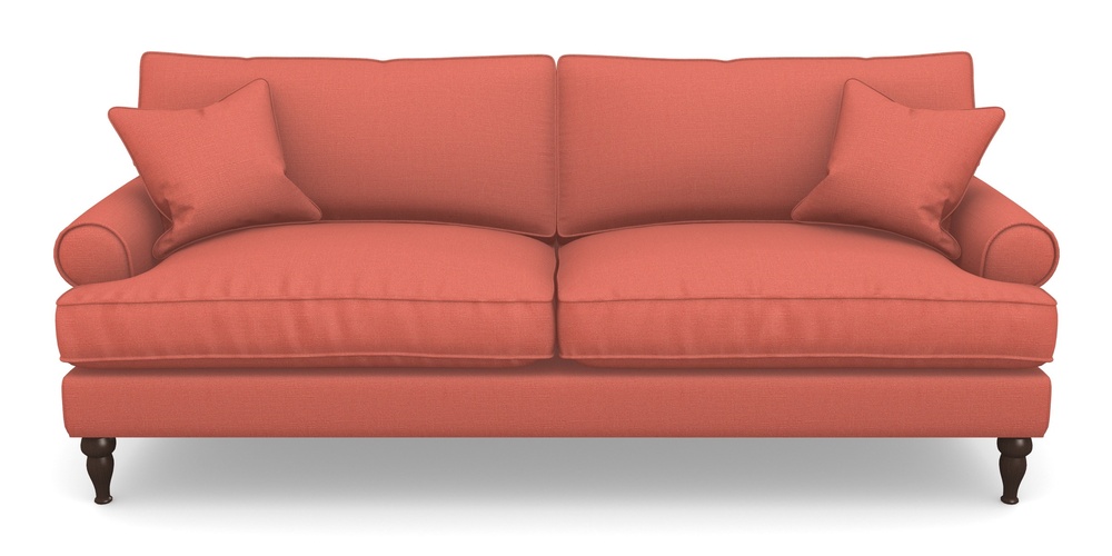 Product photograph of Cooksbridge 4 Seater Sofa In Plain Linen Cotton - Tequila Sunset from Sofas and Stuff Limited