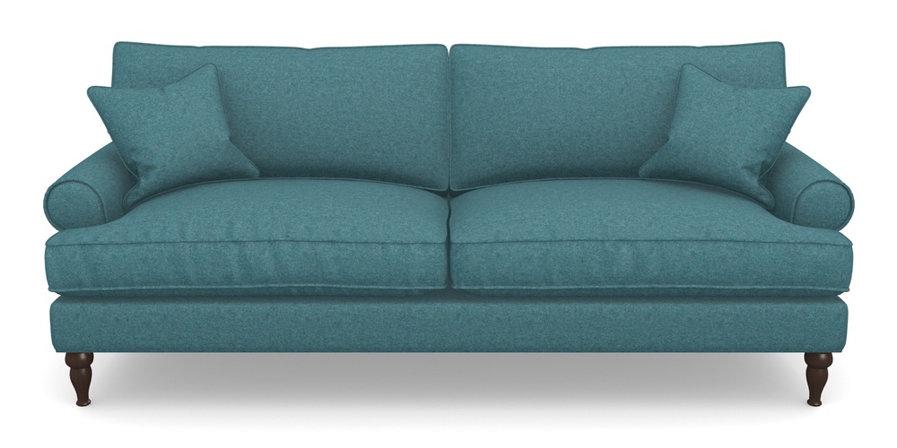 Product photograph of Cooksbridge 4 Seater Sofa In Soft Wool - Cerulean from Sofas and Stuff Limited