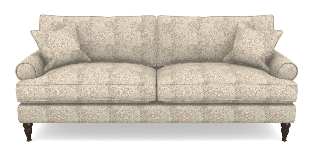 Product photograph of Cooksbridge 4 Seater Sofa In William Morris Collection - Marigold - Linen Ivory from Sofas and Stuff Limited