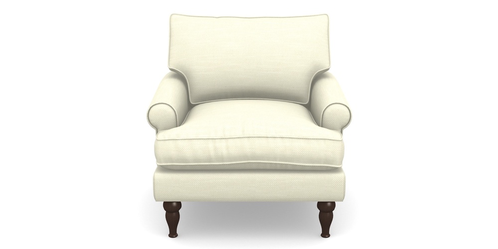 Product photograph of Cooksbridge Accent Chair In Basket Weave - Cream from Sofas and Stuff Limited