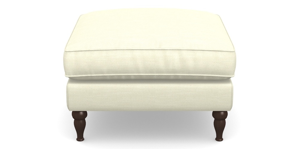 Product photograph of Cooksbridge Footstool In Basket Weave - Cream from Sofas and Stuff Limited
