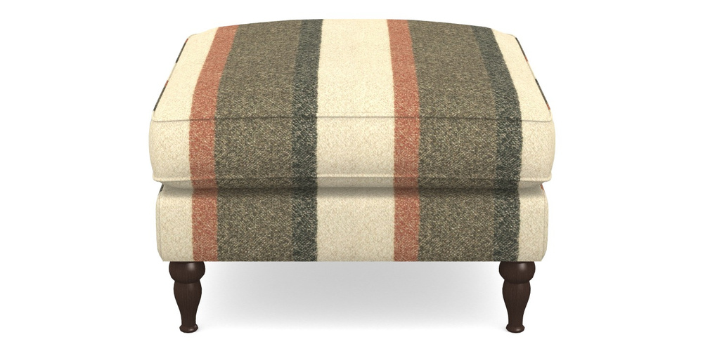 Product photograph of Cooksbridge Footstool In Cloth 22 Weaves - Cedar Breaks - Jade from Sofas and Stuff Limited