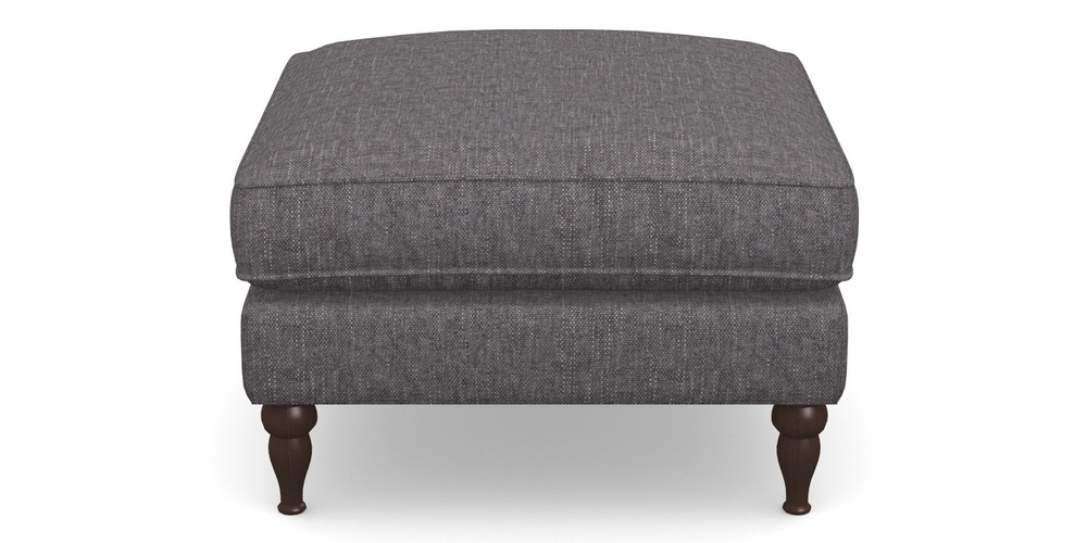 Product photograph of Cooksbridge Footstool In Easy Clean Plain - Ash from Sofas and Stuff Limited