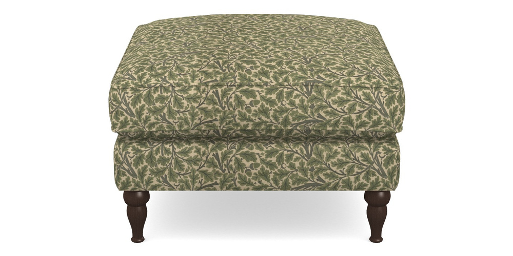 Product photograph of Cooksbridge Footstool In V A Drawn From Nature Collection - Oak Tree - Light Green from Sofas and Stuff Limited