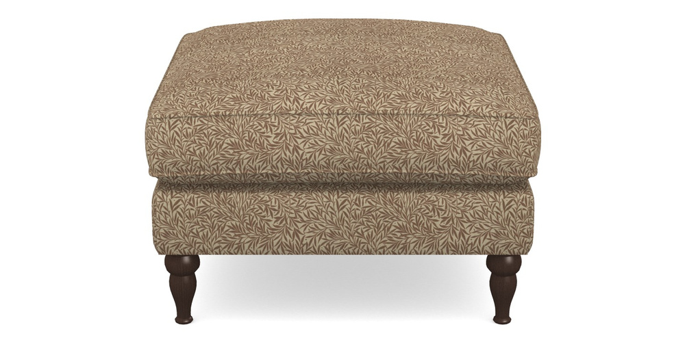Product photograph of Cooksbridge Footstool In V A Drawn From Nature Collection - Willow - Terracotta from Sofas and Stuff Limited