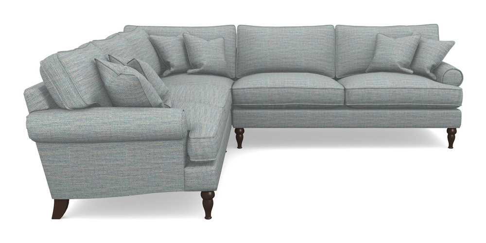 Product photograph of Cooksbridge Corner Sofa Rhf In Basket Weave - Blue from Sofas and Stuff Limited