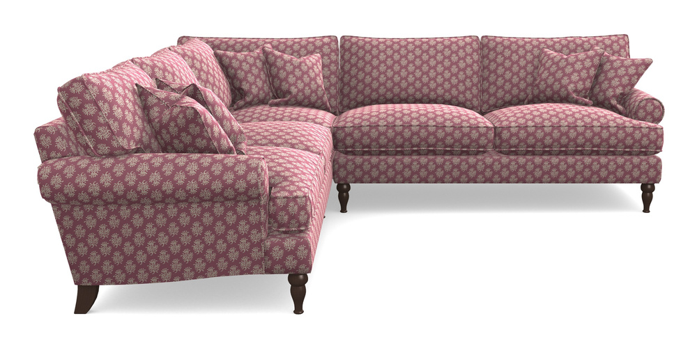 Product photograph of Cooksbridge Corner Sofa Rhf In Cloth 21 - Coral 1 - Cassis from Sofas and Stuff Limited