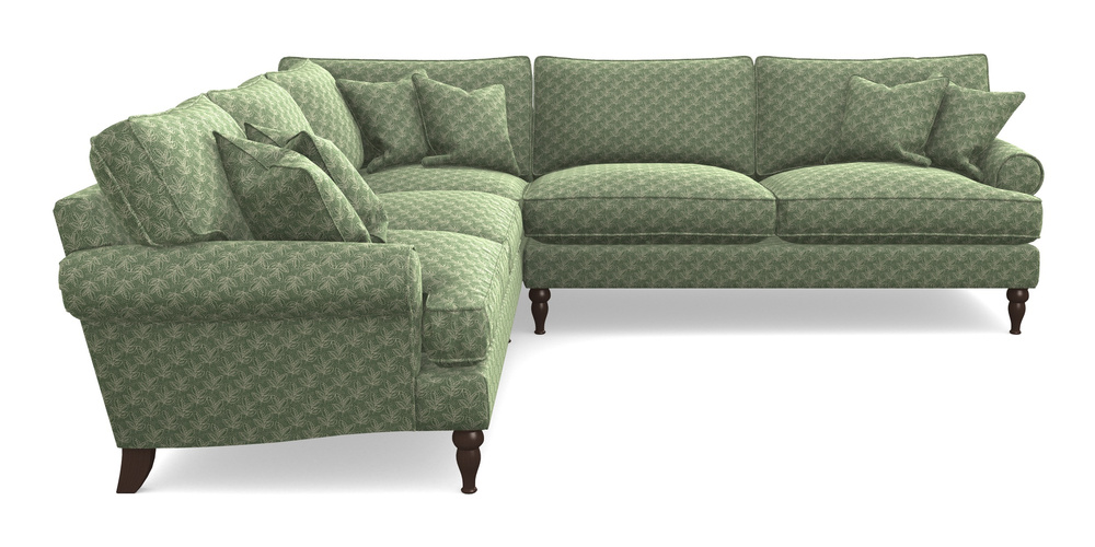 Product photograph of Cooksbridge Corner Sofa Rhf In Cloth 21 - Decorative Leaf - Forest from Sofas and Stuff Limited