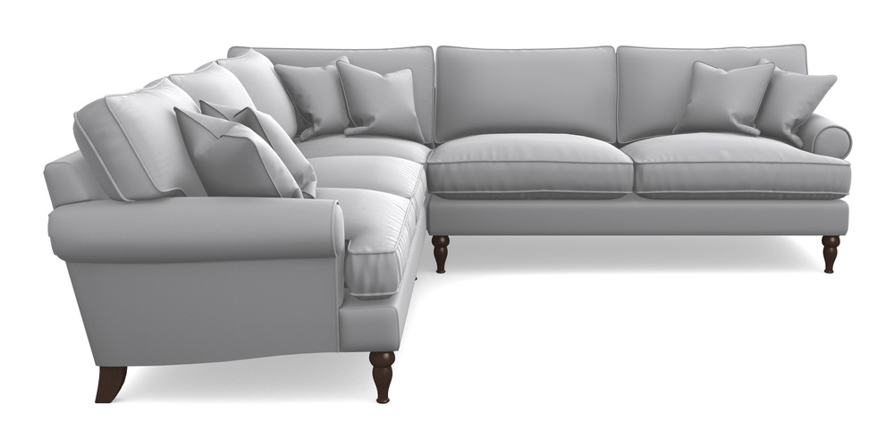 Product photograph of Cooksbridge Corner Sofa Rhf In Clever Glossy Velvet - Fifty Shades from Sofas and Stuff Limited