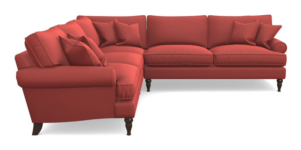 Product photograph of Cooksbridge Corner Sofa Rhf In Clever Glossy Velvet - Scorched Earth from Sofas and Stuff Limited