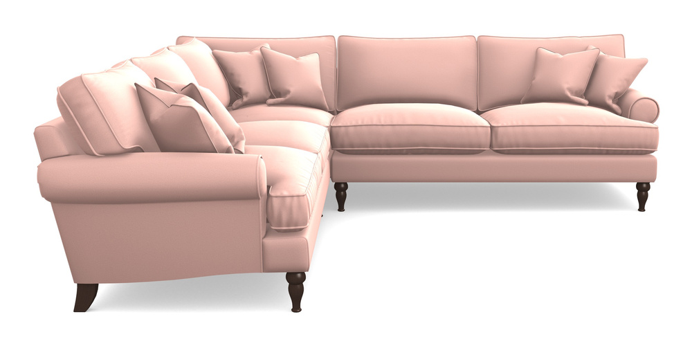 Product photograph of Cooksbridge Corner Sofa Rhf In Clever Glossy Velvet - Tutu from Sofas and Stuff Limited