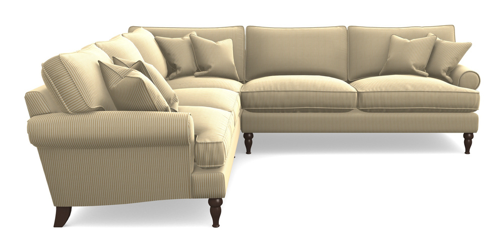 Product photograph of Cooksbridge Corner Sofa Rhf In Cloth 21 - Simple Stripe - Quince from Sofas and Stuff Limited