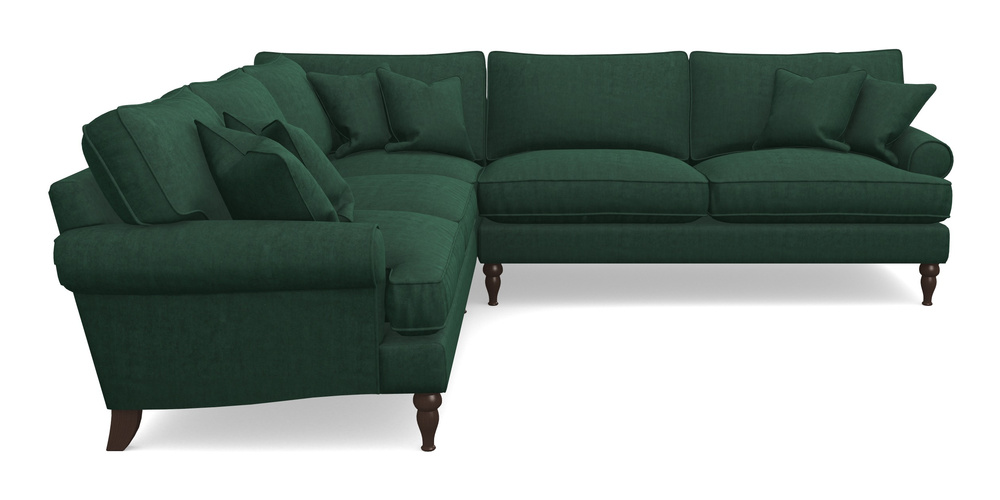 Product photograph of Cooksbridge Corner Sofa Rhf In Clever Tough And Eco Velvet - Pine from Sofas and Stuff Limited