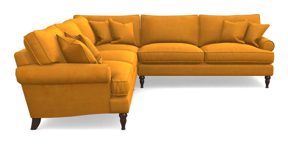 Product photograph of Cooksbridge Corner Sofa Rhf In Clever Tough And Eco Velvet - Spice from Sofas and Stuff Limited