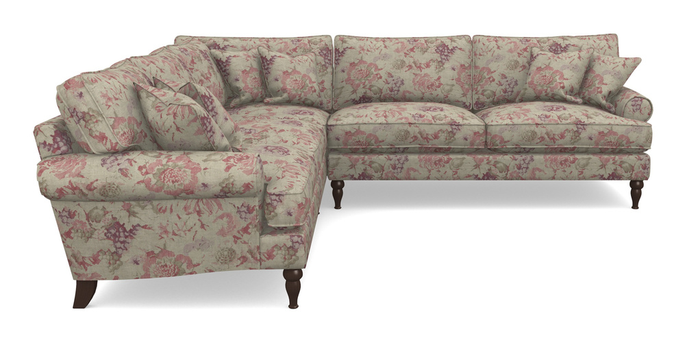 Product photograph of Cooksbridge Corner Sofa Rhf In Floral Linen - Faith Rose Quartz from Sofas and Stuff Limited