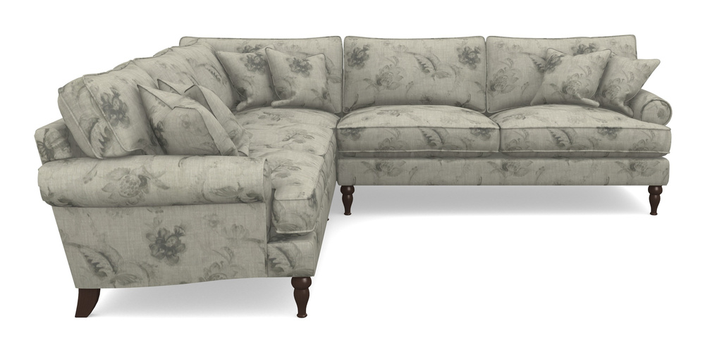 Product photograph of Cooksbridge Corner Sofa Rhf In Floral Linen - Lela Mystery Oat Sepia from Sofas and Stuff Limited