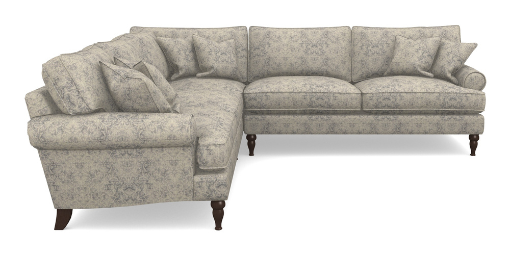 Product photograph of Cooksbridge Corner Sofa Rhf In Grace Linen - Sapphire from Sofas and Stuff Limited