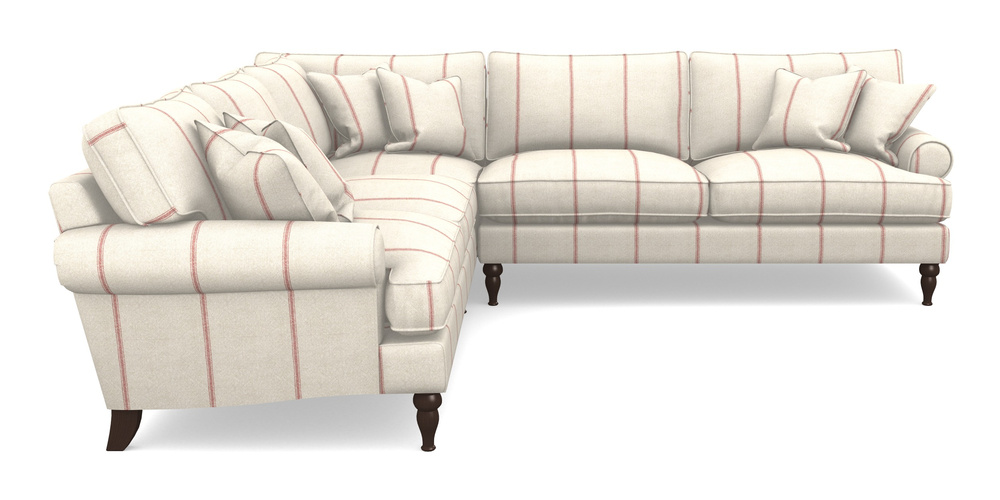 Product photograph of Cooksbridge Corner Sofa Rhf In Grain Sack Stripe - Red from Sofas and Stuff Limited