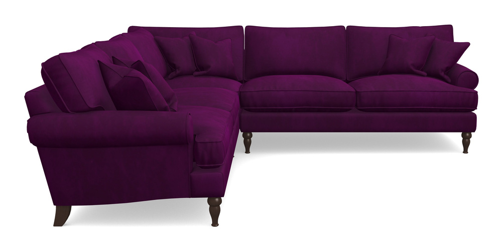 Product photograph of Cooksbridge Corner Sofa Rhf In House Clever Velvet - Aubergine from Sofas and Stuff Limited