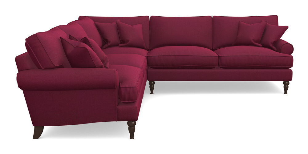 Product photograph of Cooksbridge Corner Sofa Rhf In House Velvet - Claret from Sofas and Stuff Limited