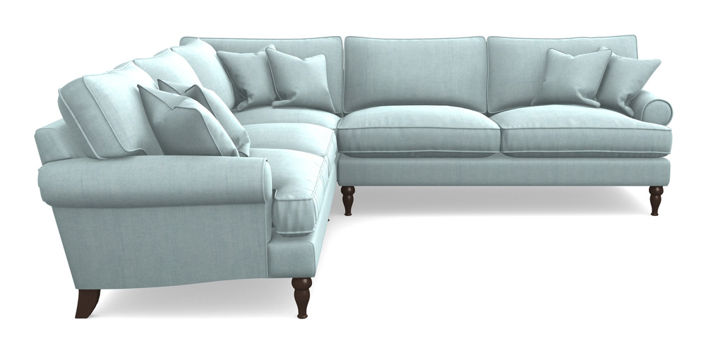 Product photograph of Cooksbridge Corner Sofa Rhf In Super Soft Velvet - Sky from Sofas and Stuff Limited