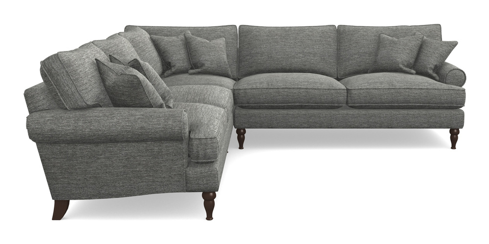 Product photograph of Cooksbridge Corner Sofa Rhf In Textured Velvet - Slate from Sofas and Stuff Limited