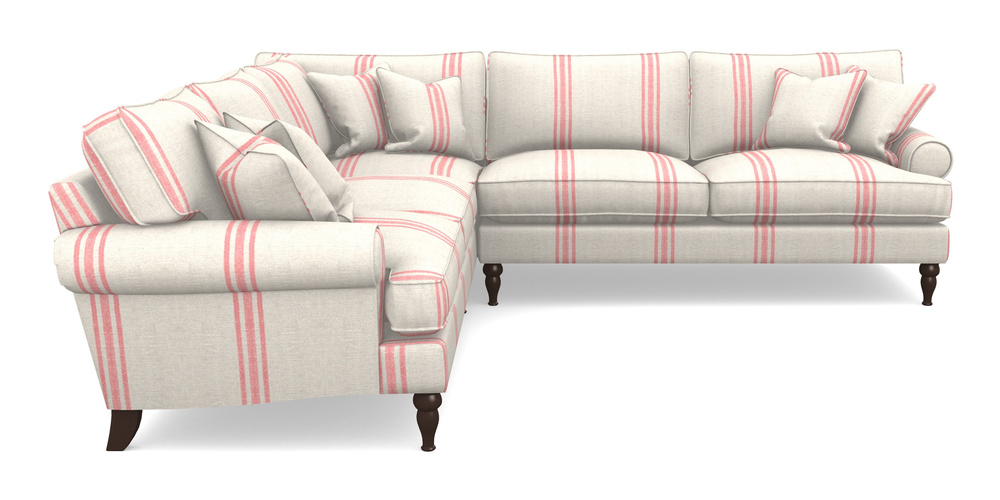 Product photograph of Cooksbridge Corner Sofa Rhf In Walloon Linen - Red from Sofas and Stuff Limited