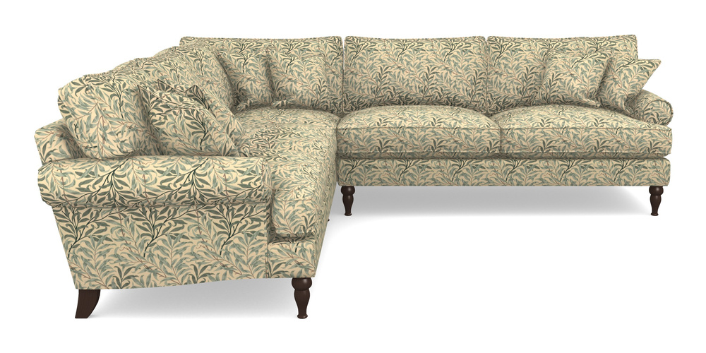 Product photograph of Cooksbridge Corner Sofa Rhf In William Morris Collection - Willow Boughs - Cream Pale Green from Sofas and Stuff Limited
