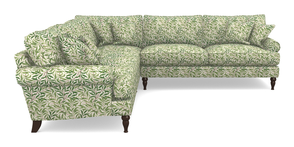 Product photograph of Cooksbridge Corner Sofa Rhf In William Morris Collection - Willow Boughs - Leaf Green from Sofas and Stuff Limited
