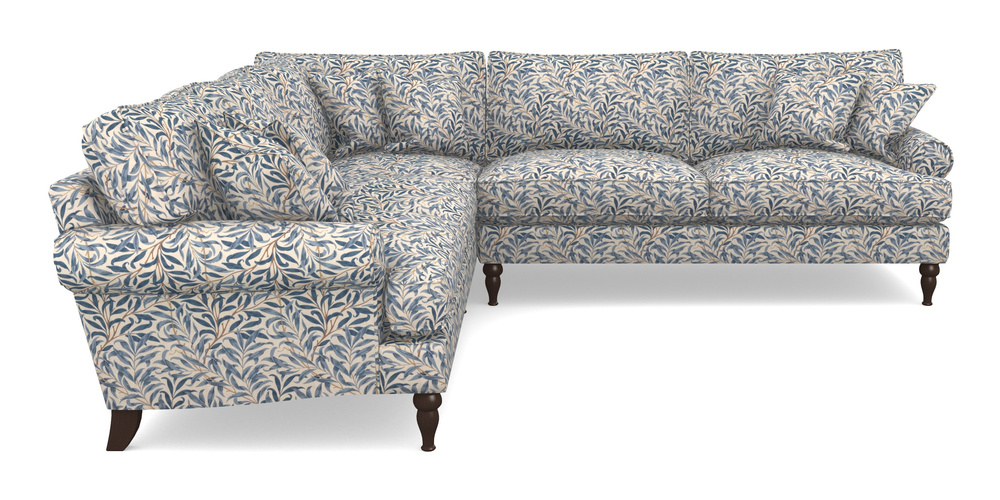 Product photograph of Cooksbridge Corner Sofa Rhf In William Morris Collection - Willow Boughs - Woad from Sofas and Stuff Limited
